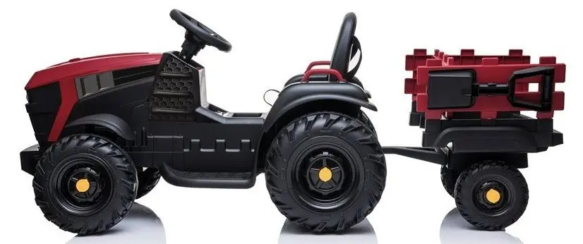 Tractor electric cu remorca Lean Cars Traktor BDM0925 (Red) - 3