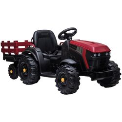 Tractor electric cu remorca Lean Cars Traktor BDM0925 (Red)