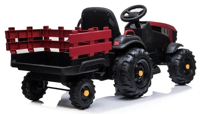 Tractor electric cu remorca Lean Cars Traktor BDM0925 (Red) - 5