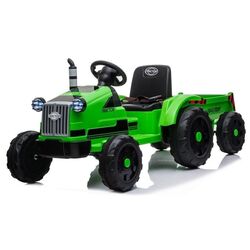 Электротрактор с прицепом Lean Cars Traktor CH9959 (Green) Thumb