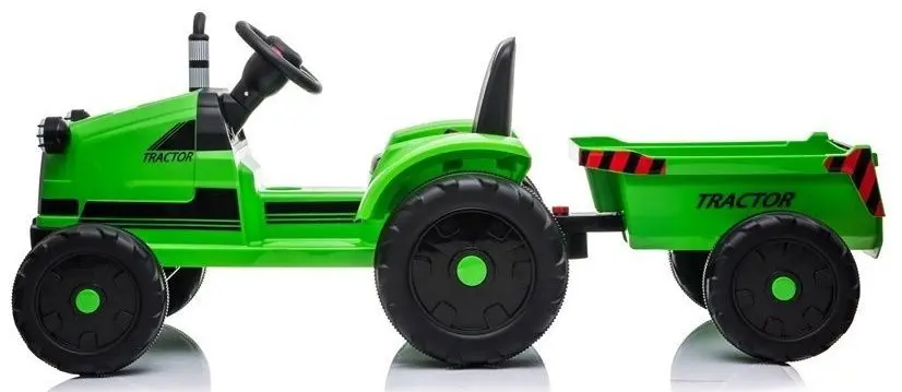 Электротрактор с прицепом Lean Cars Traktor CH9959 (Green) - 4