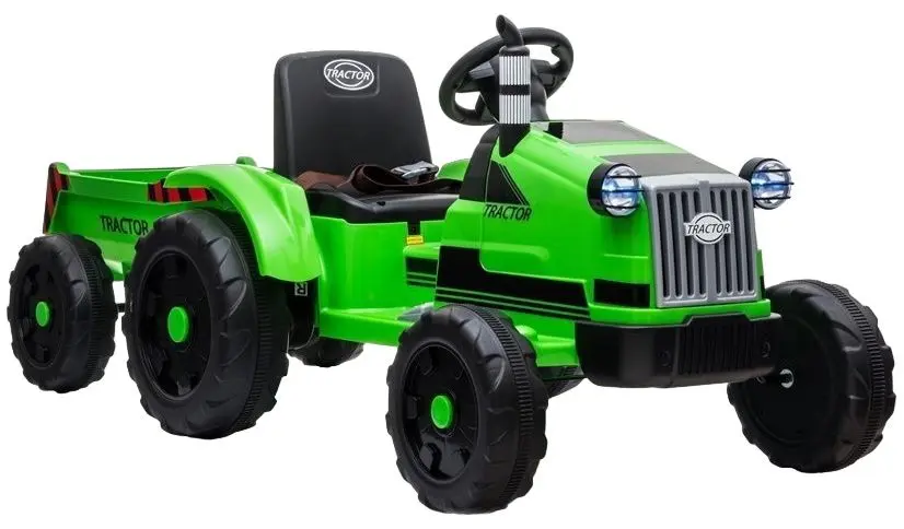Электротрактор с прицепом Lean Cars Traktor CH9959 (Green)