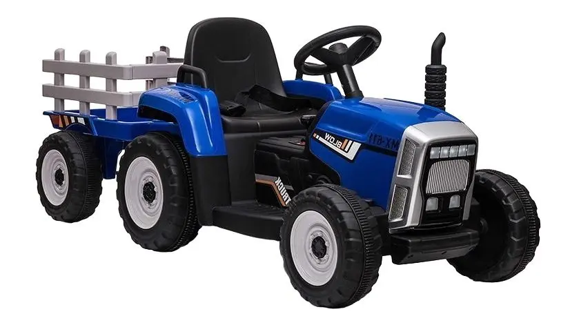 Tractor electric cu remorca Lean Cars XMX611 (Blue)