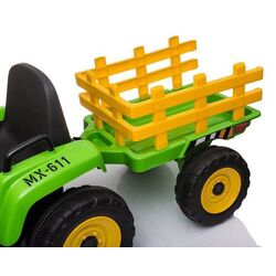 Tractor electric cu remorca Lean Cars XMX611 (Green) Thumb