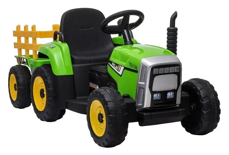 Tractor electric cu remorca Lean Cars XMX611 (Green)