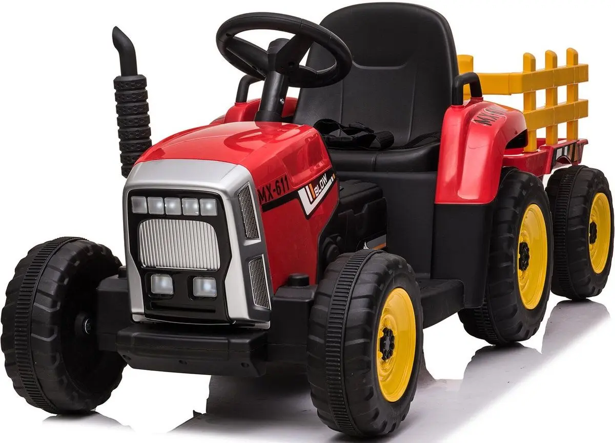 Tractor electric cu remorca Lean Cars XMX611 (Red)