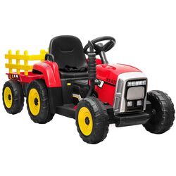 Tractor electric cu remorca Lean Cars XMX611 (Red)