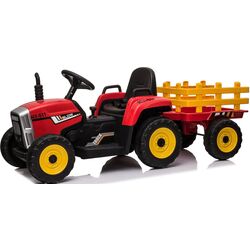 Tractor electric cu remorca Lean Cars XMX611 (Red) Thumb