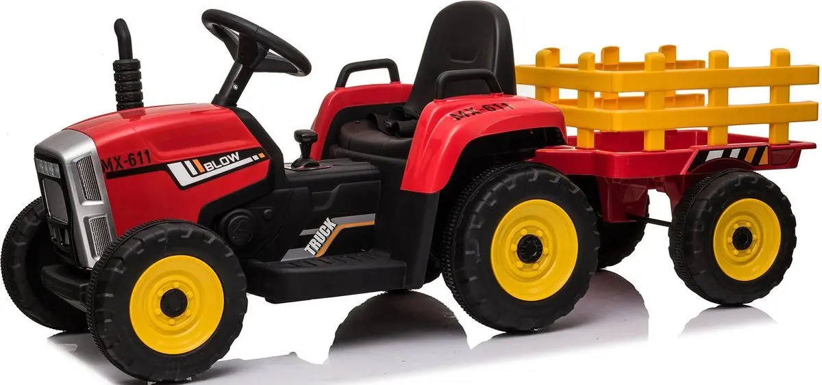 Tractor electric cu remorca Lean Cars XMX611 (Red)