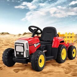 Tractor electric cu remorca Lean Cars XMX611 (Red) Thumb