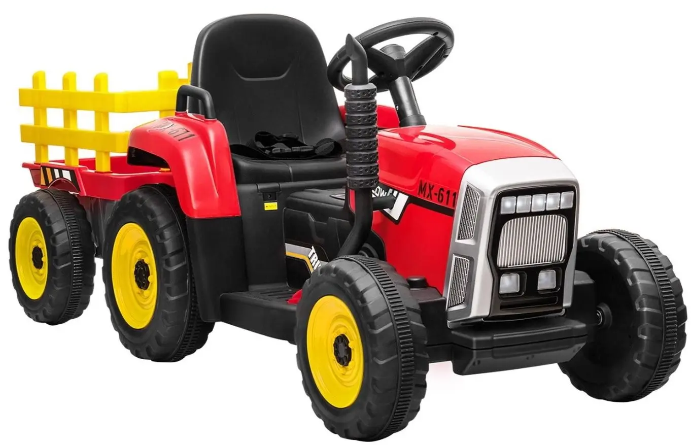 Tractor electric cu remorca Lean Cars XMX611 (Red)