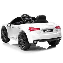 Mașinuță electrică LeanToys Maserati Ghibli SL631 (White) Thumb
