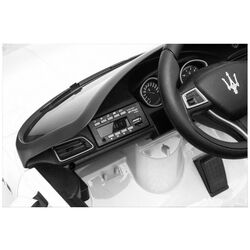 Mașinuță electrică LeanToys Maserati Ghibli SL631 (White) Thumb