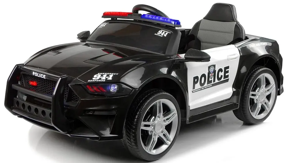 Masina electrica LeanToys Police 4781 (Black)