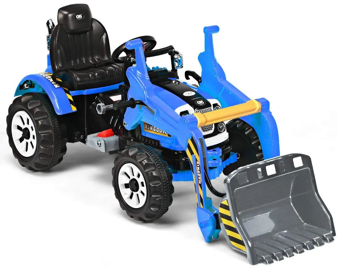 Tractor electric excavator cu cupa Lean Toys JS328 (Blue) - 11