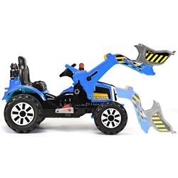 Tractor electric excavator cu cupa Lean Toys JS328 (Blue) Thumb