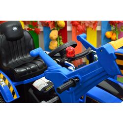 Tractor electric excavator cu cupa Lean Toys JS328 (Blue) Thumb