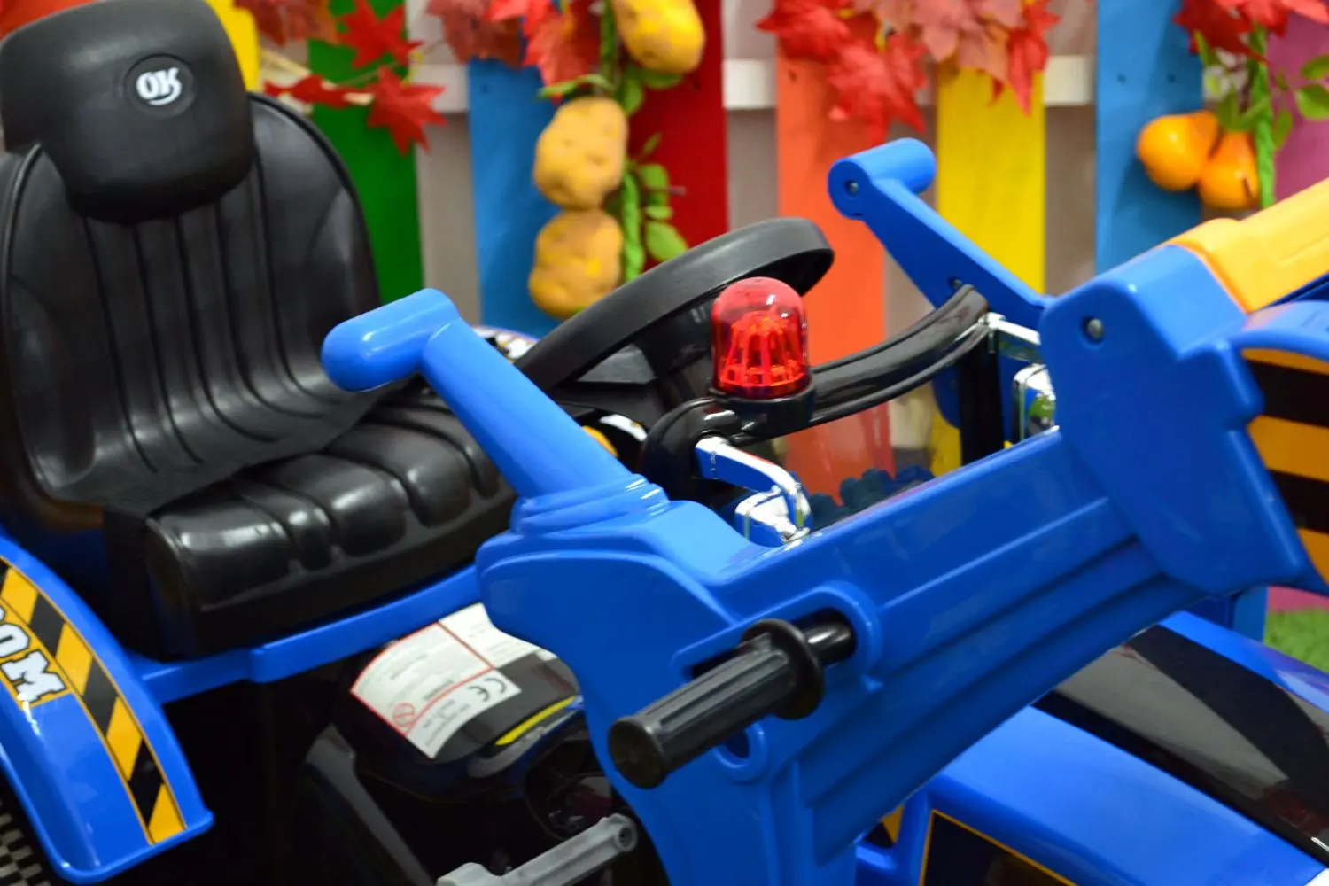 Tractor electric excavator cu cupa Lean Toys JS328 (Blue) - 13