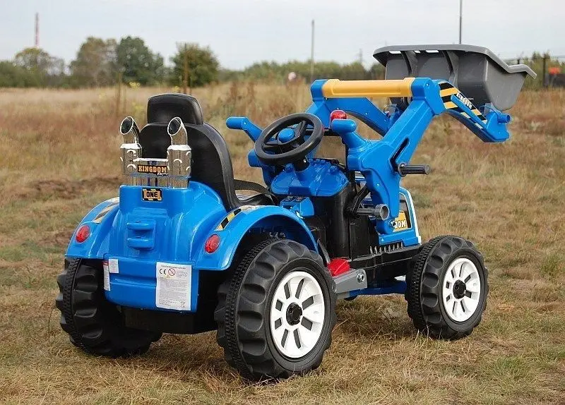 Tractor electric excavator cu cupa Lean Toys JS328 (Blue) - 6