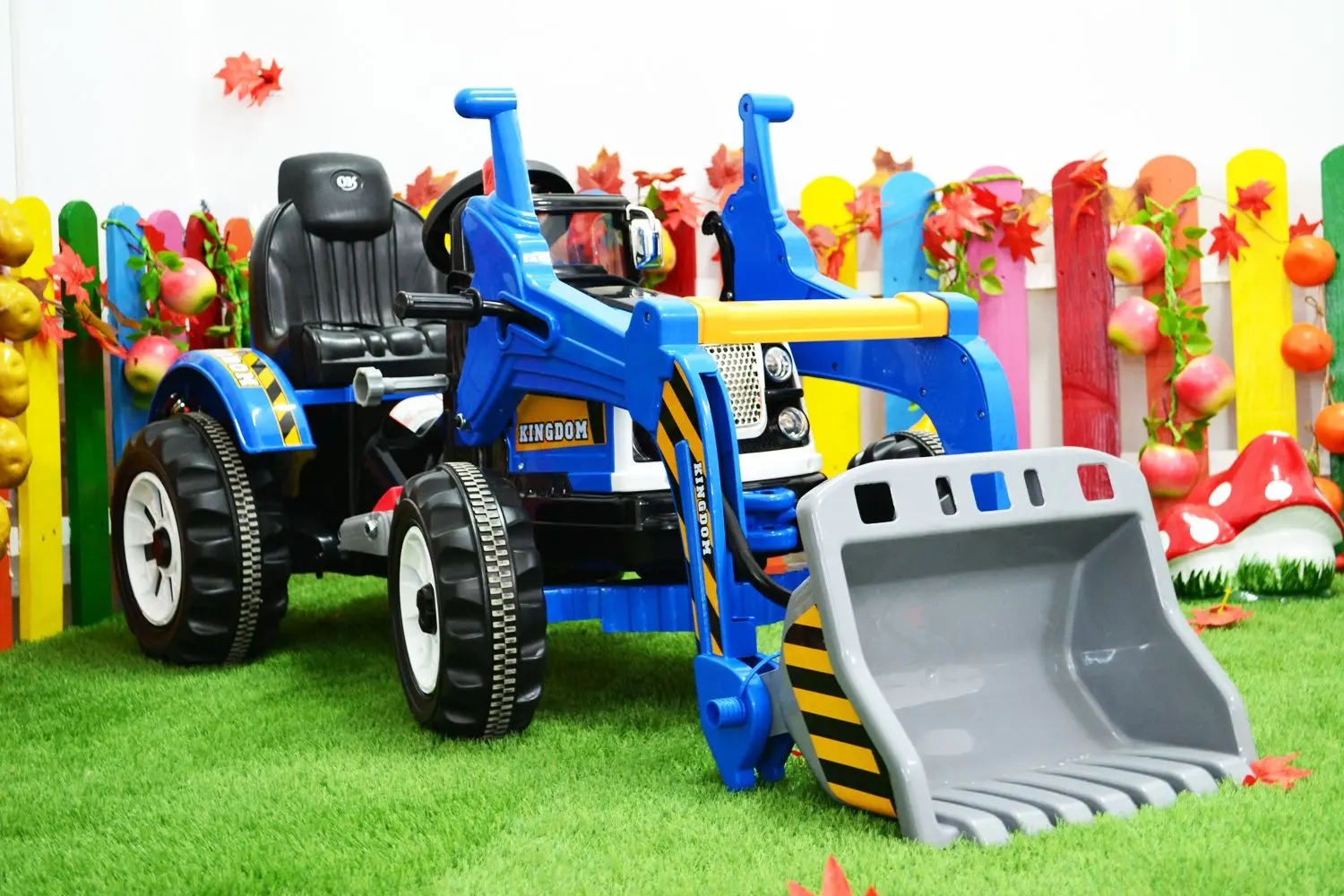 Tractor electric excavator cu cupa Lean Toys JS328 (Blue) - 8