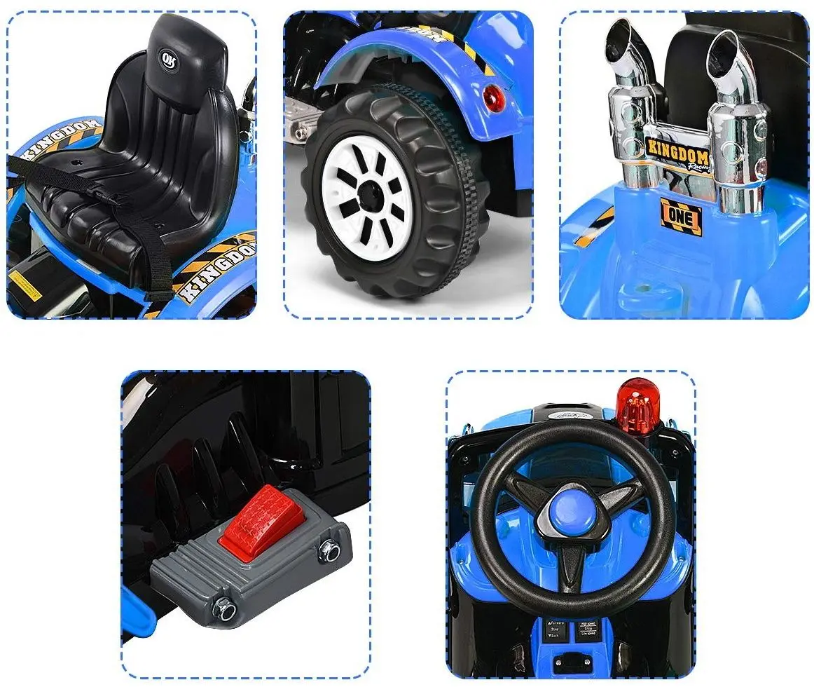 Tractor electric excavator cu cupa Lean Toys JS328 (Blue) - 9