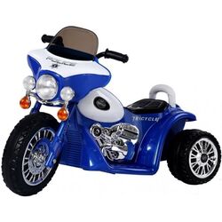 Электромотоцикл Lean Cars Chopper JT Police (Blue)