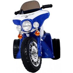 Электромотоцикл Lean Cars Chopper JT Police (Blue) Thumb