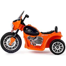 Электромотоцикл Lean Cars Chopper JT Police (Orange) Thumb