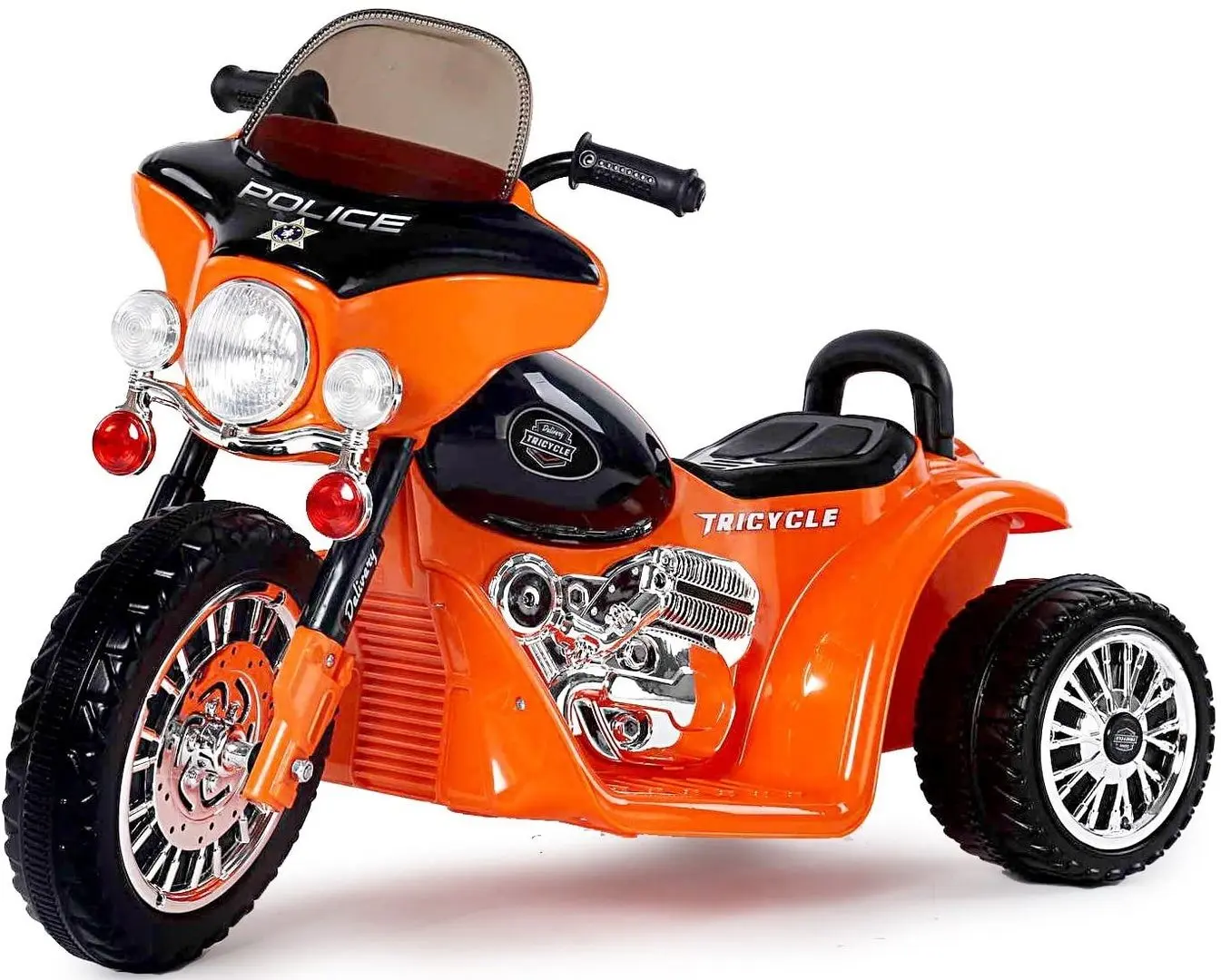 Электромотоцикл Lean Cars Chopper JT Police (Orange)