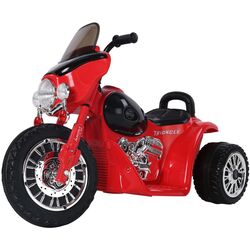 Электромотоцикл Lean Cars Chopper JT Police (Red) Thumb
