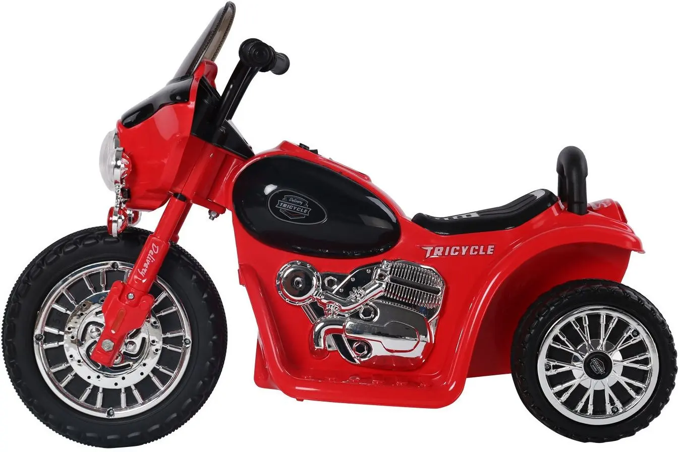 Электромотоцикл Lean Cars Chopper JT Police (Red) - 3