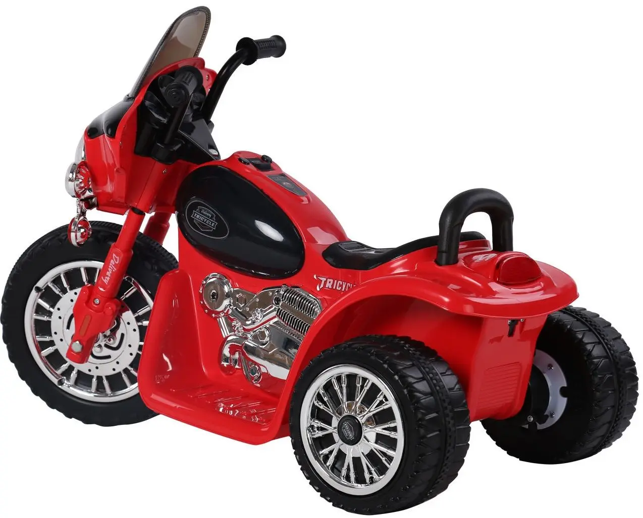 Электромотоцикл Lean Cars Chopper JT Police (Red) - 5