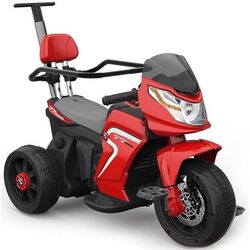 Motocicleta electrica cu pedale Lean Cars Motorbike (Red/Black)