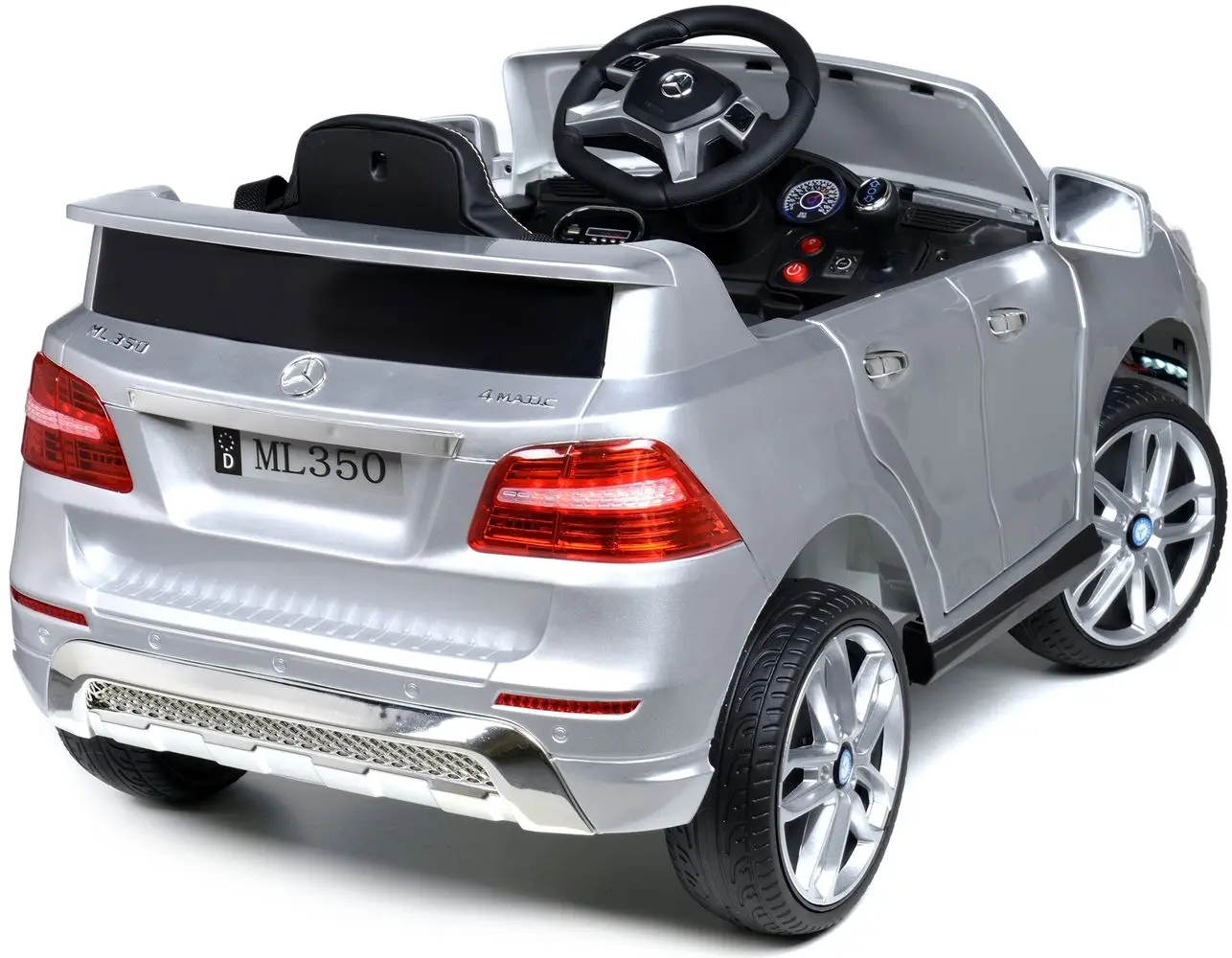 Электромобиль FunFit Kids Mercedes-Benz ML350 (Silver) - 11