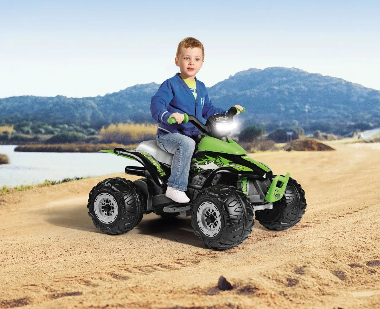 Электроквадроцикл Peg-Perego Corral T- Rex (Green/Black) - 11