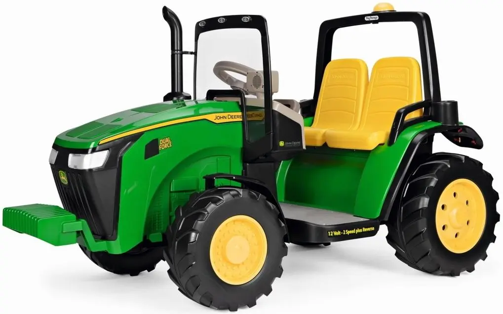 Tractor electric Peg Perego John Deere Dual Force (Green/Yellow)