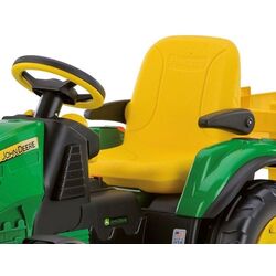 Электротрактор с прицепом + футбольный набор Peg Perego John Deere (Green/Yellow) Thumb