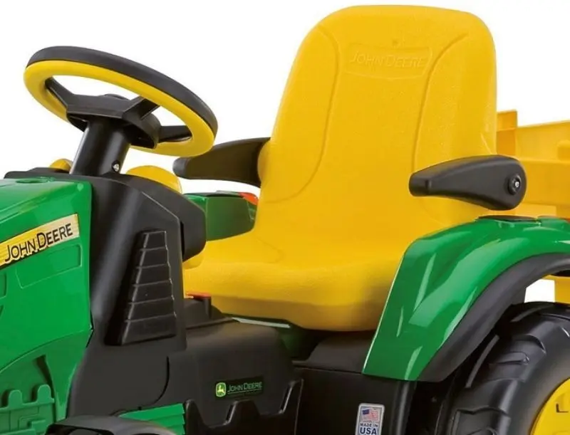 Электротрактор с прицепом + футбольный набор Peg Perego John Deere (Green/Yellow) - 5