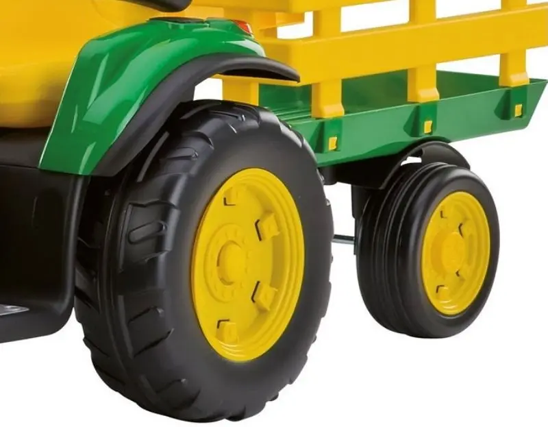 Электротрактор с прицепом + футбольный набор Peg Perego John Deere (Green/Yellow) - 7