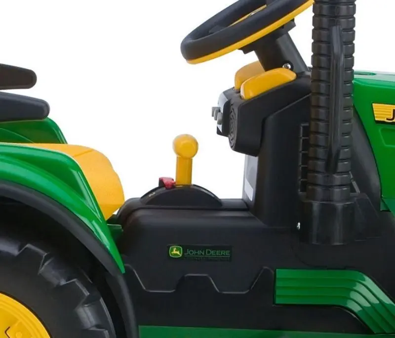 Электротрактор с прицепом + футбольный набор Peg Perego John Deere (Green/Yellow) - 8