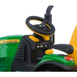 Электротрактор с прицепом + футбольный набор Peg Perego John Deere (Green/Yellow) Thumb
