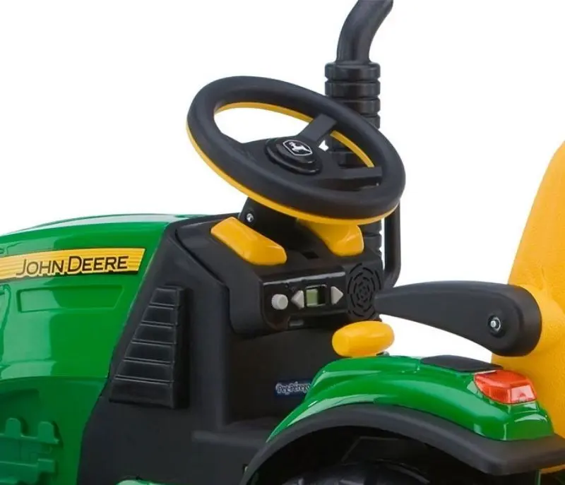 Электротрактор с прицепом + футбольный набор Peg Perego John Deere (Green/Yellow) - 9