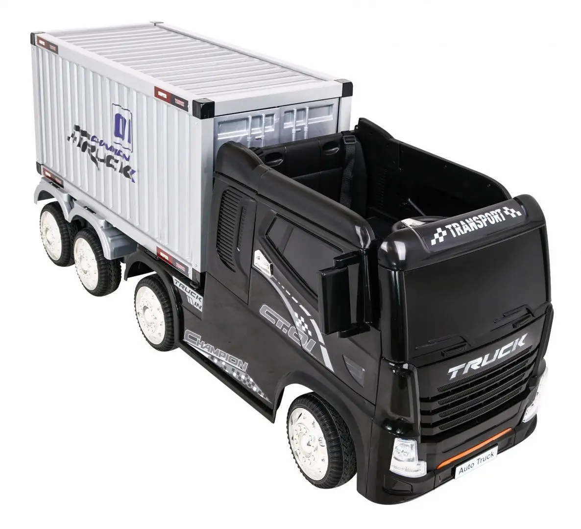 Электрогрузовик Ramiz Container Truck (Black) - 12