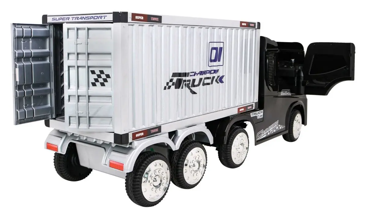 Электрогрузовик Ramiz Container Truck (Black) - 6