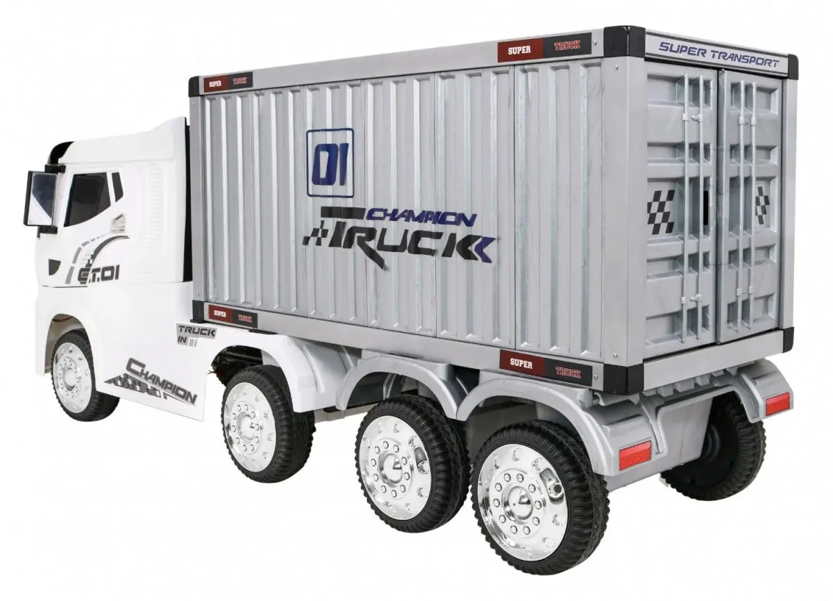 Электрогрузовик Ramiz Container Truck (White) - 6