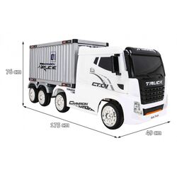 Электрогрузовик Ramiz Container Truck (White) Thumb