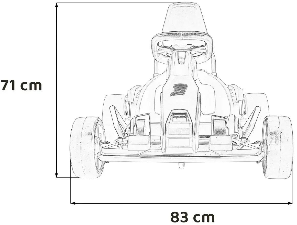 Kart electric Ramiz Gokart Fast 3 Drift (Red/Black) - 12