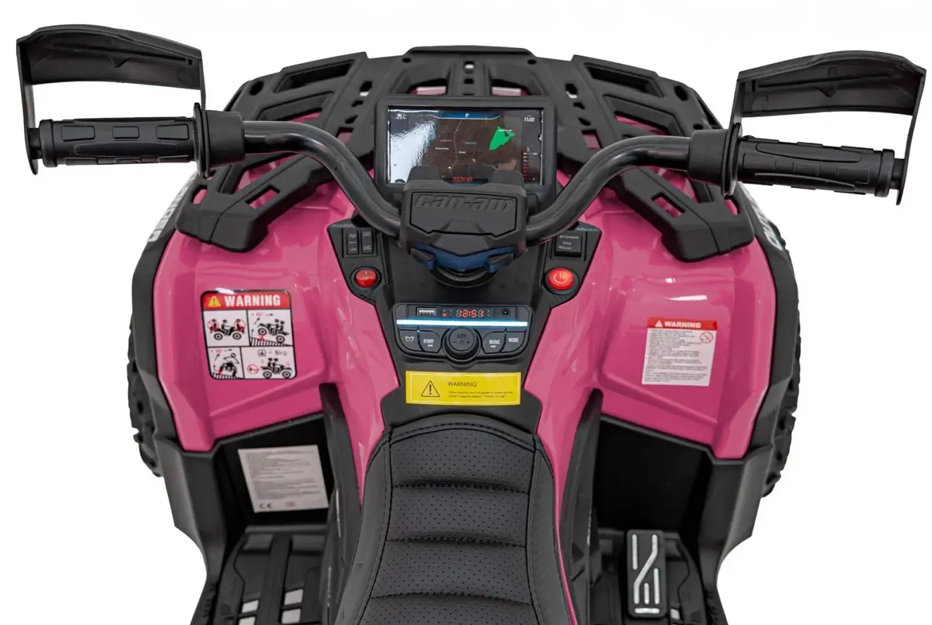 Электроквадроцикл Ramiz Can Am Outlander (Pink) - 8