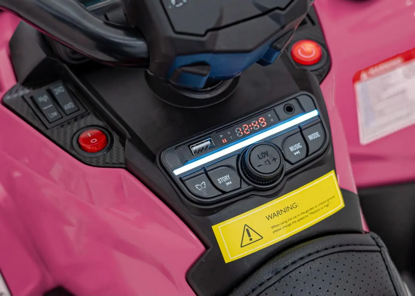 Электроквадроцикл Ramiz Can Am Outlander (Pink) - 9