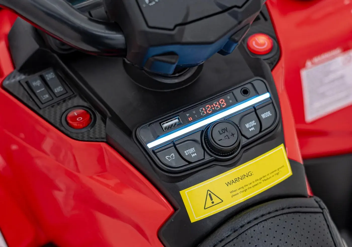 ATV electric Ramiz Can Am Outlander (Red)